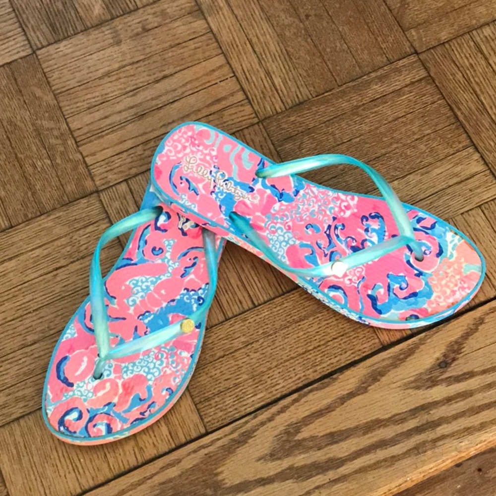 Lily Pulitzer Flip Fops NWOB